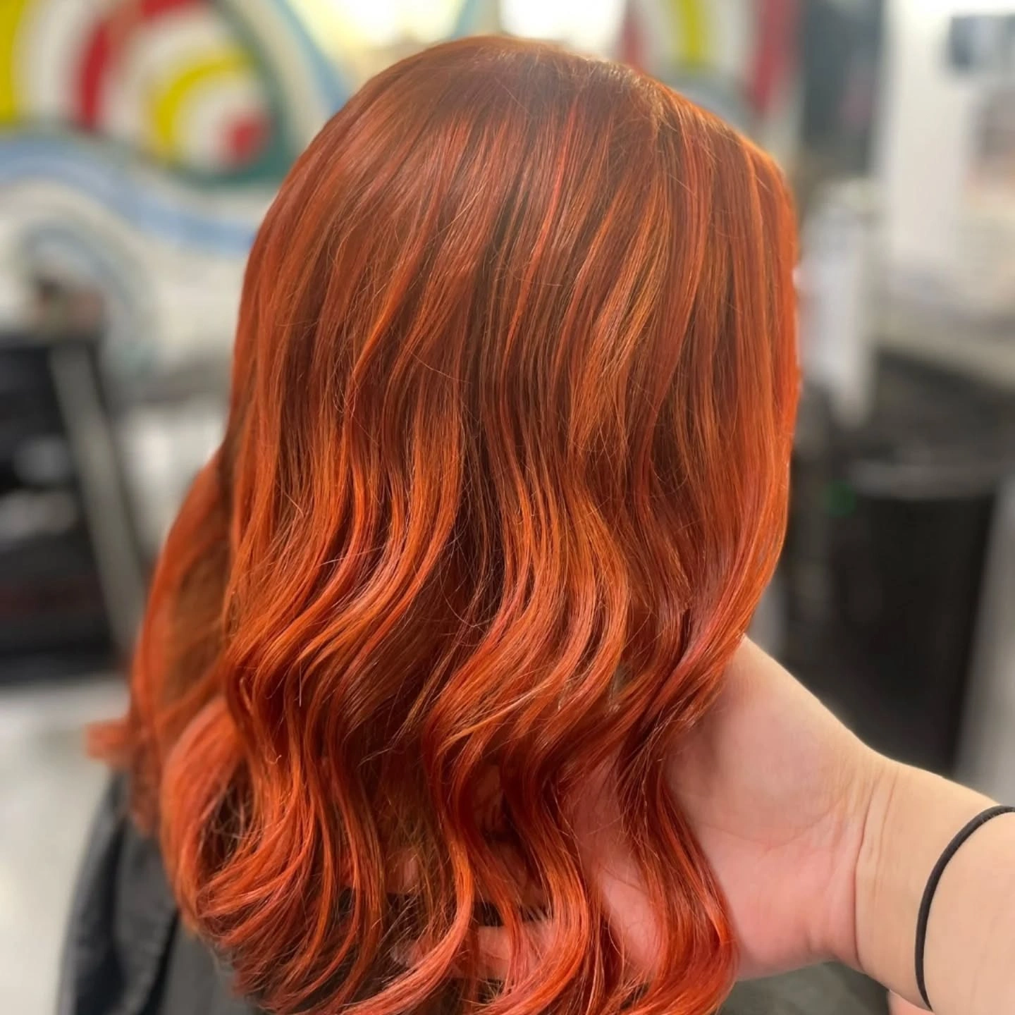 Salon interior and mirrors